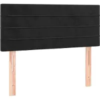 vidaXL Hoofdbord 80x5x78/88 cm fluweel zwart