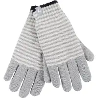 Heat Holder Dames Gestreepte Fleece Gevoerde Brei Warme Thermische Winterhandschoenen