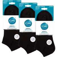 IOMI 9-pack heren diabetes trainer sokken | Niet-elastische extra brede enkelsokken
