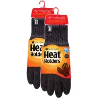 Heat Holder Heren thermische handschoenen met beschermende geribbelde manchetten