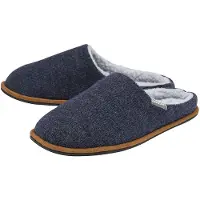 Dunlop Heren Pluche Gevoerde Muilezels Met Geheugenfoam