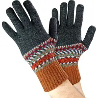 Sock Snob Heren Wollen Handschoenen | Winter Schattige Fairisle Handschoenen voor Koud Weer