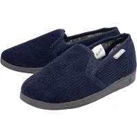 Dunlop Mannen Tartan Gevoerde Huisschoenen Met Geheugenfoam