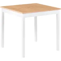 Beliani BATTERSBY - Eettafel - Lichtbruin - 80 x 80 cm - Hout