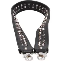 Braccialini Schouderband van eco-leer met zilveren studs, damesaccessoire