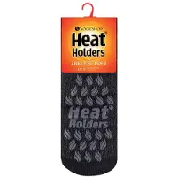 Heat Holder - Thermische pantoffelsokken voor heren - LC Zwart / Grijs