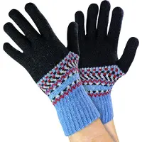 Sock Snob Heren Wollen Handschoenen | Winter Schattige Fairisle Handschoenen voor Koud Weer