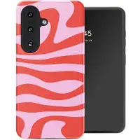 Selencia Vivid Backcover met MagSafe voor de Samsung Galaxy S26 - Dream Swirl Pink