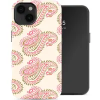 Selencia Vivid Backcover met MagSafe voor de Apple iPhone 14 - Paisley Blush