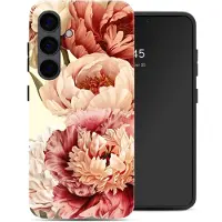 Selencia Vivid Backcover voor de Samsung Galaxy S24 - Vintage Peony