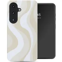 Selencia Vivid Backcover voor de Samsung Galaxy A37 (5G) - Desert Waves Beige