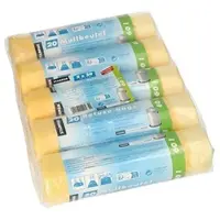 Pap Star Gele Vuilniszakken 60 Liter | 500 Zakken | Trekband | HDPE | 25 My | 64x71 cm - Vuilniszakken Geel, Huisvuilzakken 60 Liter, Gele Vuilniszakken 60 Liter, Trekbandzakken 60 Liter