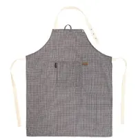 Tiseco schort Sherlock Houndstooth zwart - 68 x 85 cm