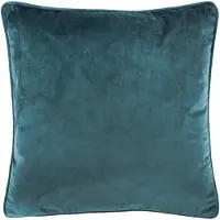 Tiseco kussen Velvet koraalblauw - 100% polyester - 60 x 60 cm