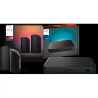 Philips Hue Play Wall Washer Zwart -Duo Pack + HDMI Sync Box 8K
