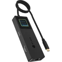 Icy Box IB-DK4038-LCD Dockingstation IcyBox Spade Dock 4038 7 in 1 mit LCD Display