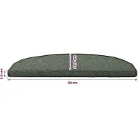 vidaXL Zelfklevende trapmatten 15 st 80 x 24,5 x 3,5 cm Donkergroen