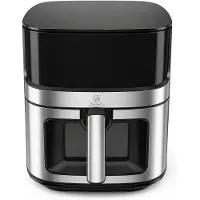 ROYAL SWISS Airfryer XL 8L – Heteluchtfriteuse – Air Fryer 1500W – Touchscreen Frituurtoestel PFAS-vrij – Grijs