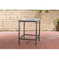 CLP Alia Tuintafel - 5mm Poly rotan grijs gevlekt