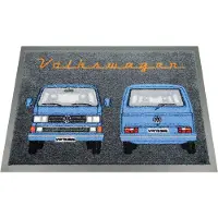 Brisa VW Collection - Volkswagen voetmat, deurmat, schoonloopmat, voetvuil schraper VW T3 Bulli Bus design voor & achter