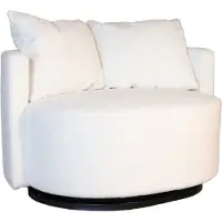 Lizzely Garden & Living Fauteuil loveseat teddy wit draaibare fauteuil