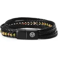 Lucleon Naxos Leren Unakiet Armband