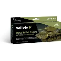 Vallejo Hobbyverf Acrylverf - 71614 WWII British Colors UK/BEF/Europe 1939-1945 - Acryl Set Verf set - 8x 17 ml
