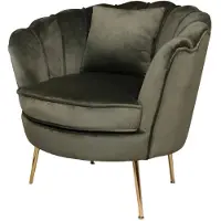 Lizzely Garden & Living Fauteuil zitbank 1 persoons Belle donkergroen bankje