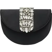 Faina Clutch zwart / transparant