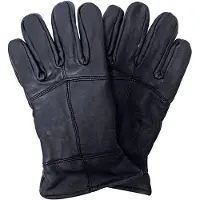 THMO - Winddichte herenhandschoenen van Dunsulate-leer - Zwart