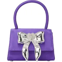 Faina Handtas violetblauw / zilver / transparant