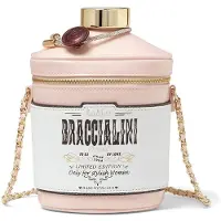 Braccialini Schoudertas donkerbruin / goud / pink / natuurwit
