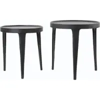 Light & Living bijzettafel tobias Ø43x45.5cm - set van 2