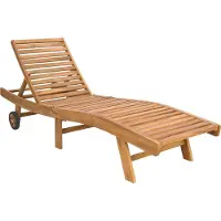 vidaXL Ligstoel Polyester Bruin en crèmekleurig
