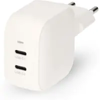 Nedis oplader WGCHA35WWT wit - 35 W - 2x USB-C - GaN