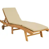 vidaXL Ligstoel Polyester Bruin en Beige