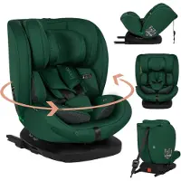 Lionelo Bastiaan i-Size autostoeltje, geschikt vanaf de geboorte tot 12 jaar, van 0 kg tot 36 kg, i-Size, Isofix + Top Tether - Groen (Green Forest)