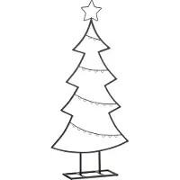 Mica Decorations Decoratie boom zwart - l50xb15xh105cm