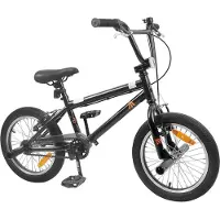 vidaXL BMX Fiets 16 Inch voor 5-8 jaar oud Zwart