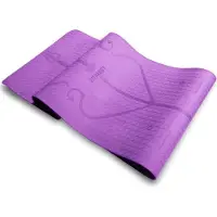Fitpaddy - Yogamat - Yoga Mat - Sportmat - Fitnessmat - Pilates Mat - 183x61x0,6cm - Paars