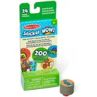 Melissa & Doug Sticker WOW! Mini Activity Pad en 200+ navulstickers – Dinosaurusstickers