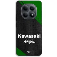MANIACASE Telefoonhoes - - Xiaomi Redmi Note 15 5G - Silicone TPU - Zwart - Kawasaki Ninja Logo