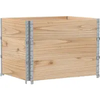 vidaXL Palletopzetranden 3 st 80x60 cm massief grenenhout