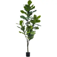 Green Boutiq kunstplant - Ficus Lyrata - Tabaksplant - 150cm