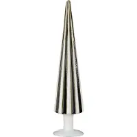 Mica Decorations Decoratie Kerstboom - H40 x Ø9 cm - Glas - Wit, Zwart