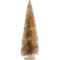 Mica Decorations Decoratie boom champagne - h60xd19cm