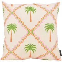 NOVÉE Sierkussen palm tile outdoor | 45x45 cm | katoen/polyester
