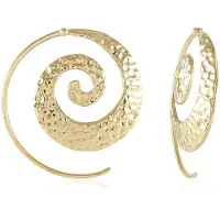 Cavill - Grote Gehamerde Oorringen - 925 Sterling Zilver - 18K Goud Verguld - 26 mm - Luxe Statement Zilveren Sieraden voor Dames