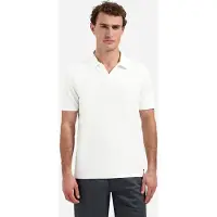 No-excess Polo short sleeve jacquard white
