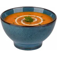 Secret De Gourmet Soepkommen Kenya - blauw - 13 x 8 cm - keramiek - kommetjes / schaaltjes - 475 ml